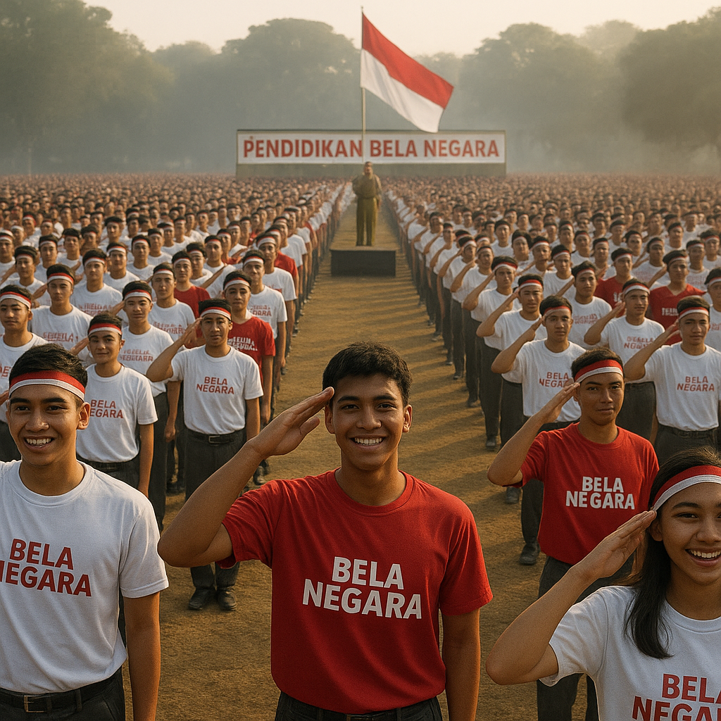 Semangat Pemuda Membara: Generasi Muda Indonesia Antusias Ikuti Pendidikan Bela Negara