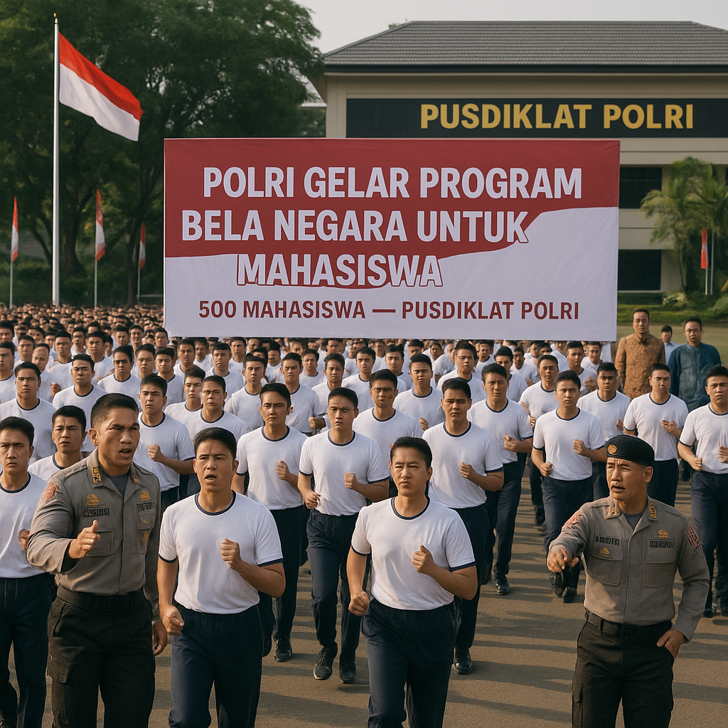 Polri Gelar Program Bela Negara untuk Mahasiswa, Cetak Kader Bangsa yang Tangguh dan Berintegritas