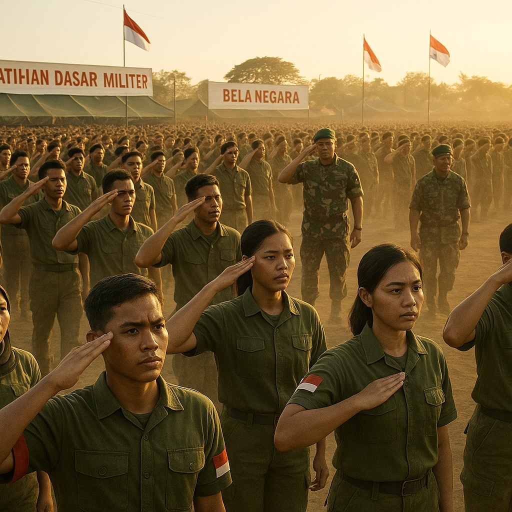 Gelora Semangat Bela Negara: 5.000 Mahasiswa Ikuti Pelatihan Dasar Militer di Jawa Timur