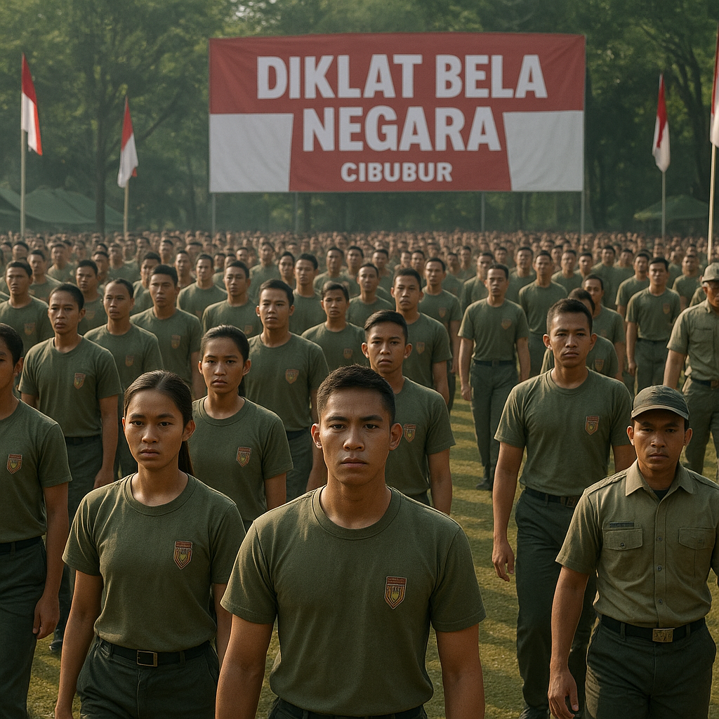 Pemuda-Pemudi Indonesia Ikuti Diklat Bela Negara, Diingatkan Pentingnya Persatuan