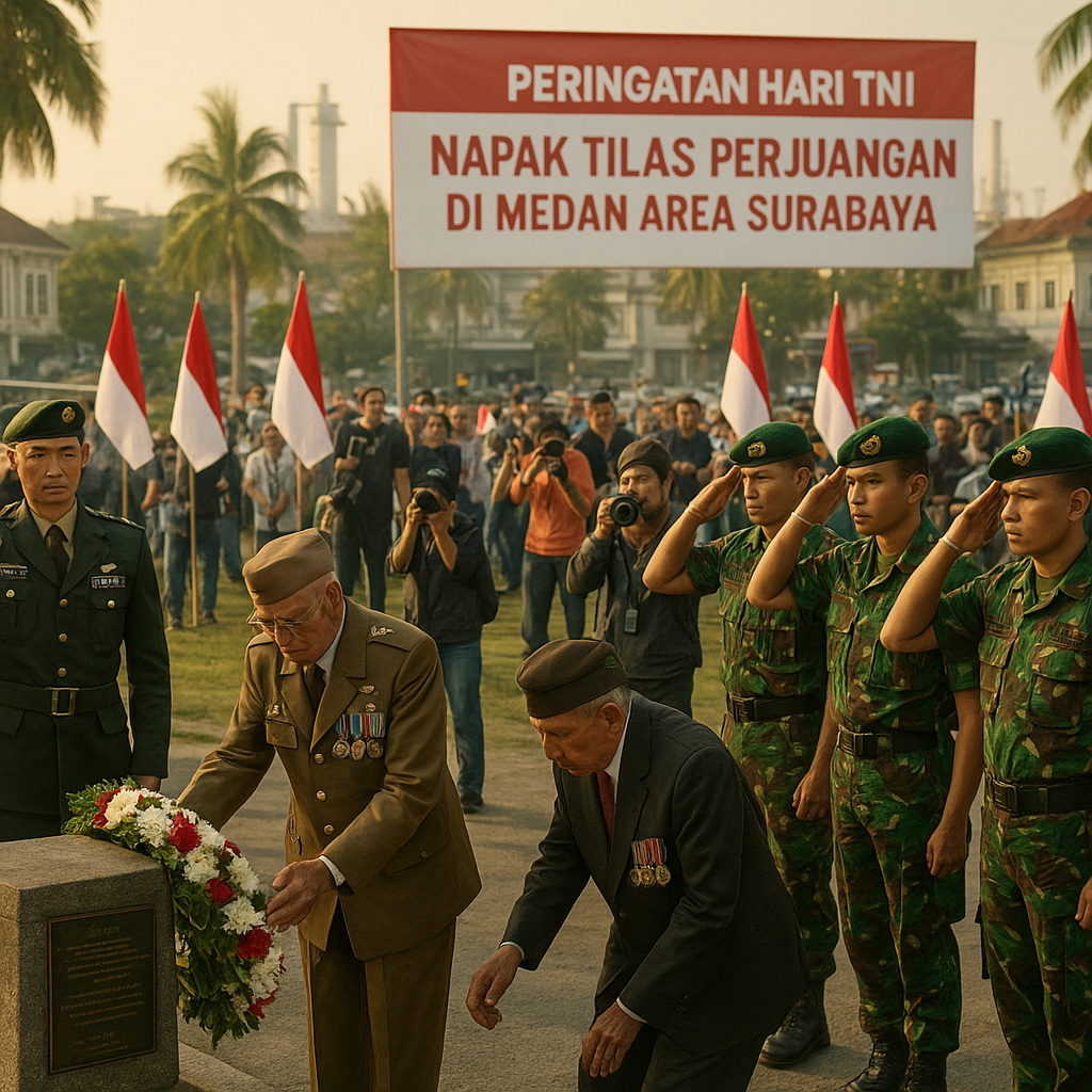 Peringatan Hari TNI: Napak Tilas Perjuangan di Medan Area Surabaya