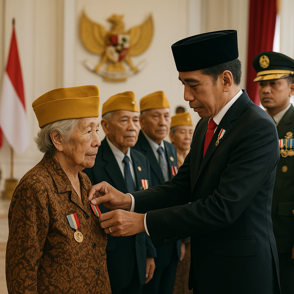 Penghargaan Jasa Perjuangan: Purnawirawan Pejuang 45 Dianugerahi Gelar Kehormatan oleh Presiden