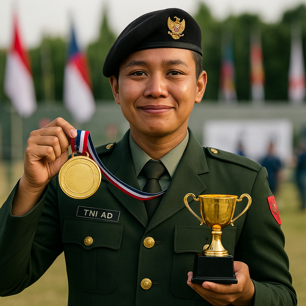 Prajurit TNI AD Raih Medali Emas di Kejuaraan Menembak Internasional