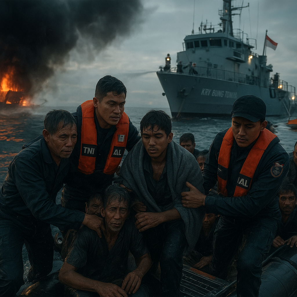 Kisah Prajurit TNI AL Pertaruhkan Nyawa Selamatkan Nelayan di Laut Natuna: Pengabdian Tanpa Batas