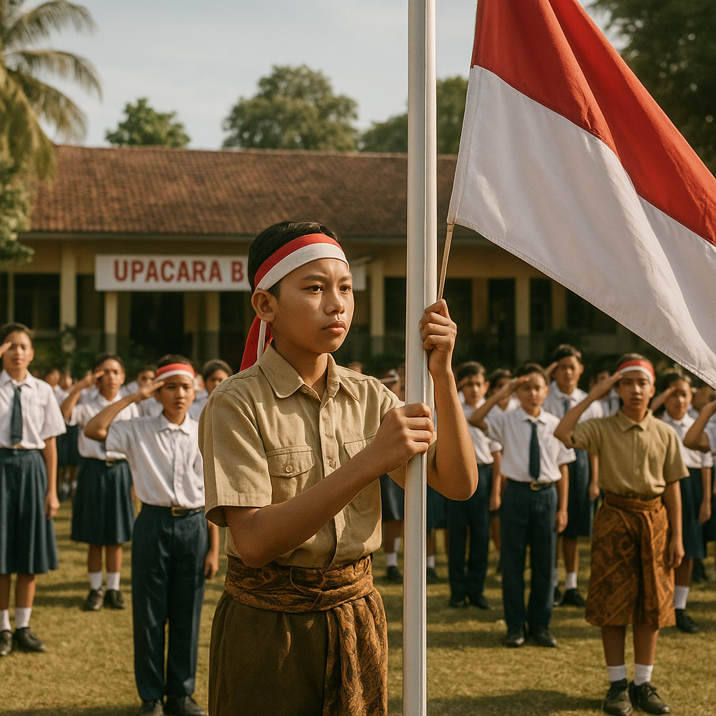 Upacara Bendera di Sekolah dengan Kostum Pejuang: Menanamkan Nilai Patriotisme sejak Dini