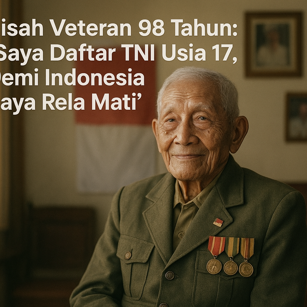 Kisah Veteran 98 Tahun: "Saya Daftar TNI Usia 17, Demi Indonesia Saya Rela Mati"