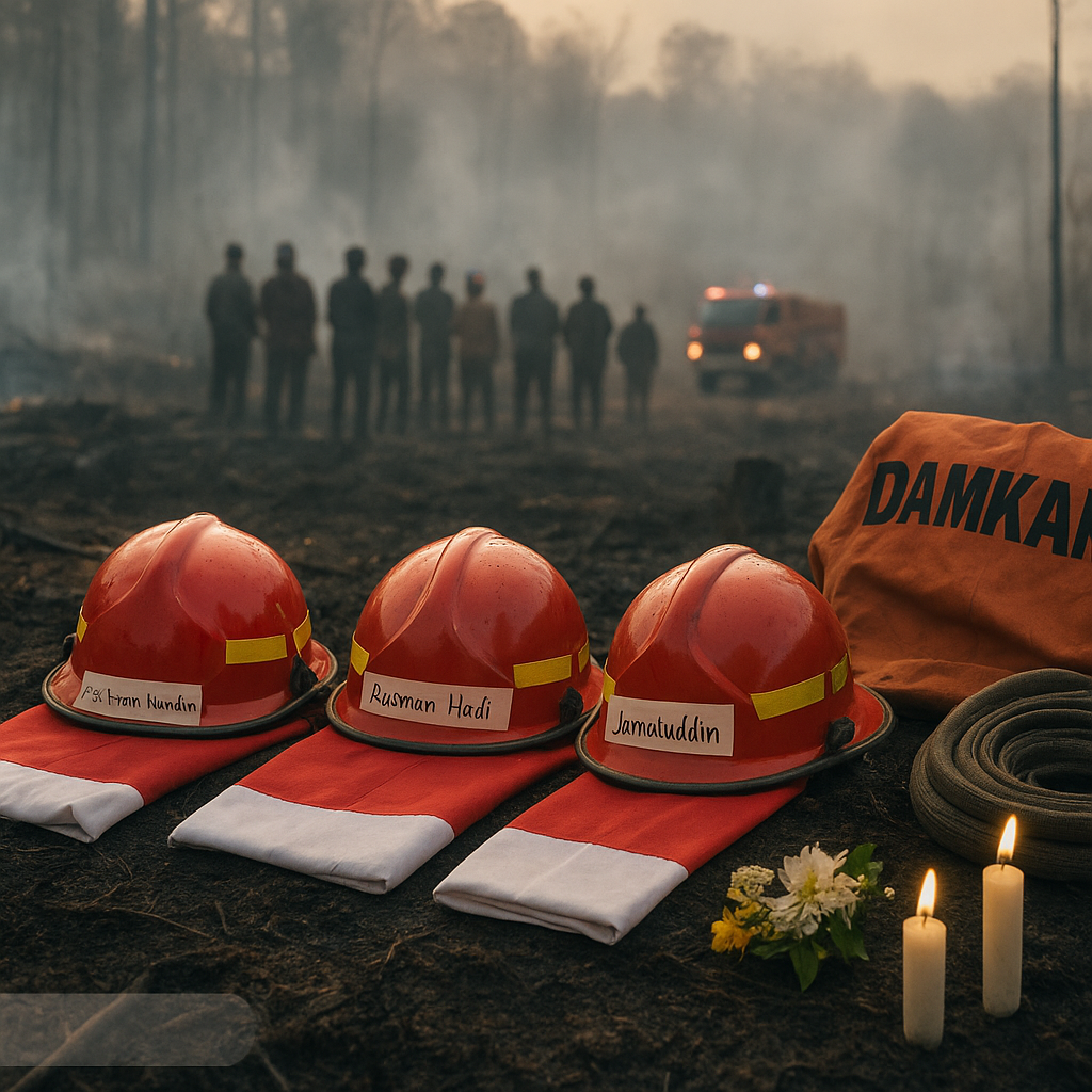 Gugur dalam Tugas: Tiga Pahlawan Damkar Pangkep Berkorban demi Selamatkan Hutan