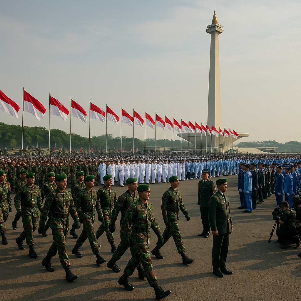 Gladi Bersih HUT TNI ke-81, Ribuan Prajurit Siap Tampil di Monas