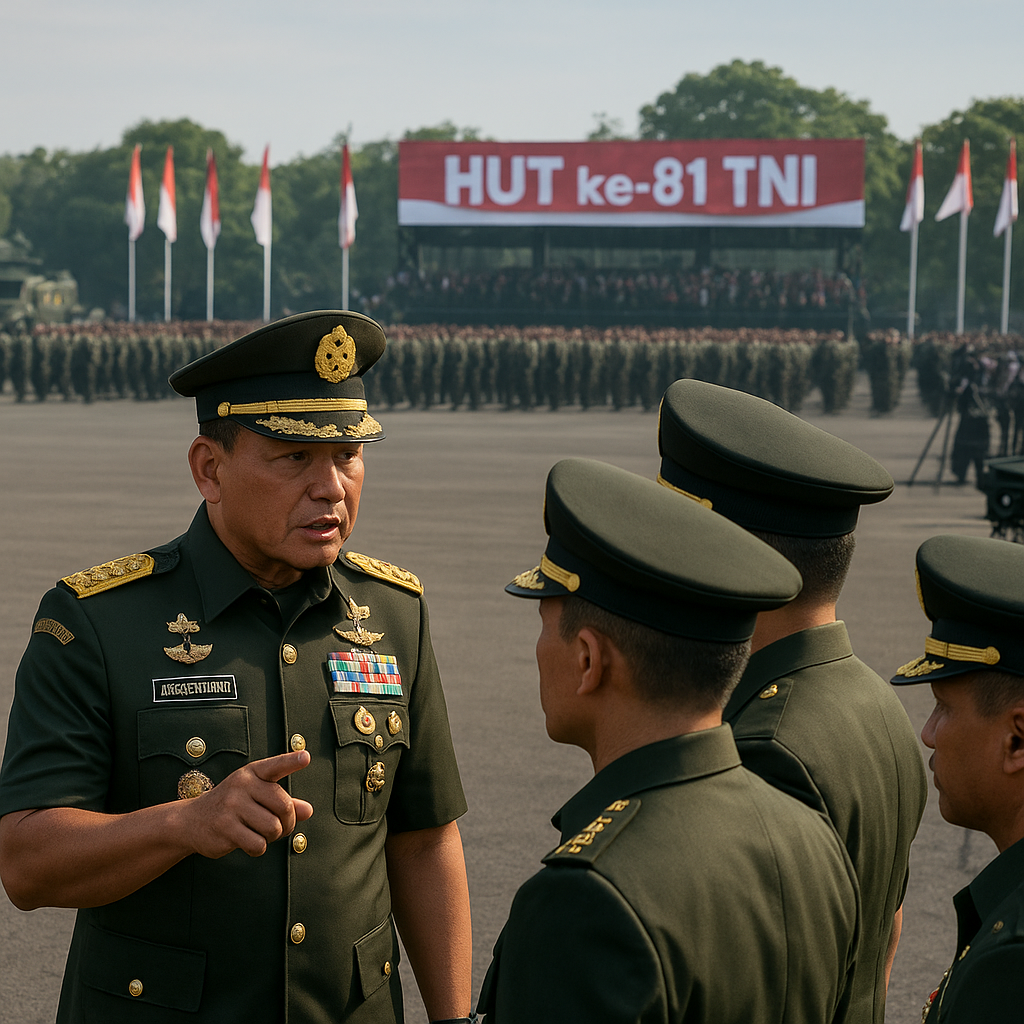 Panglima Tinjau Persiapan HUT Ke-81 TNI, Siap Sambut Parade Khidmat di Tengah Pengabdian