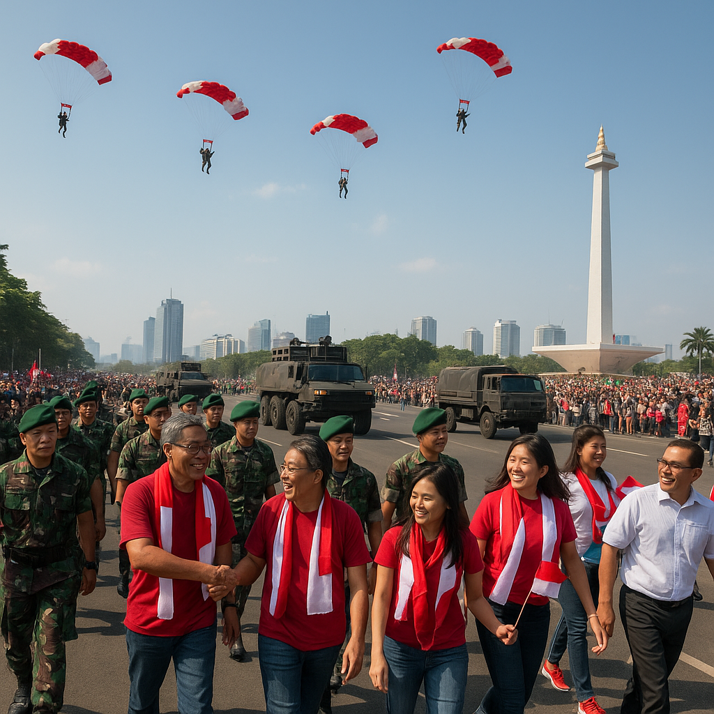 Peringatan Hari Uang Tahun TNI ke-81, Parade Kolaborasi Warga dan Prajurit
