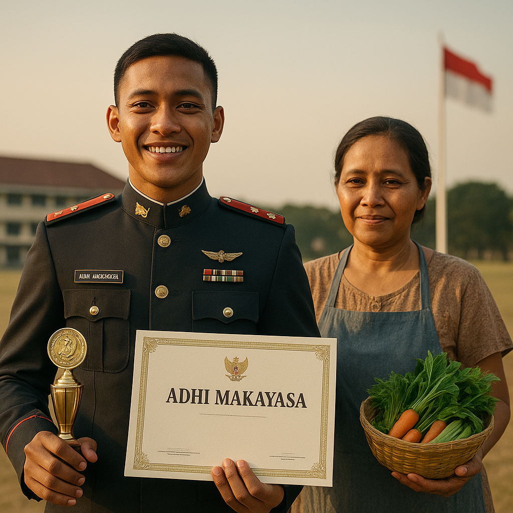 Kisah Inspiratif Taruna Akmil Lulus Terbaik, Anak Penjual Sayur yang Raih Adhi Makayasa