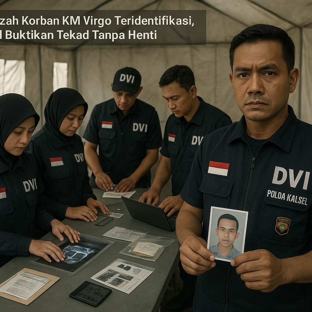 69 Jenazah Korban KM Virgo Teridentifikasi, Tim DVI Buktikan Tekad Tanpa Henti