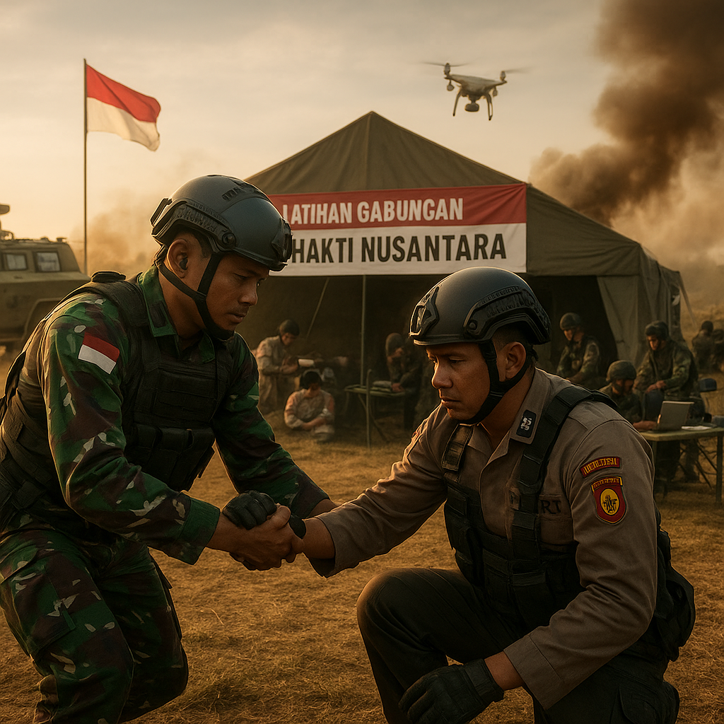 Latihan Gabungan TNI-Polri "Bhakti Nusantara" Diperketat, Fokus pada Penanganan Ancaman Hybrid