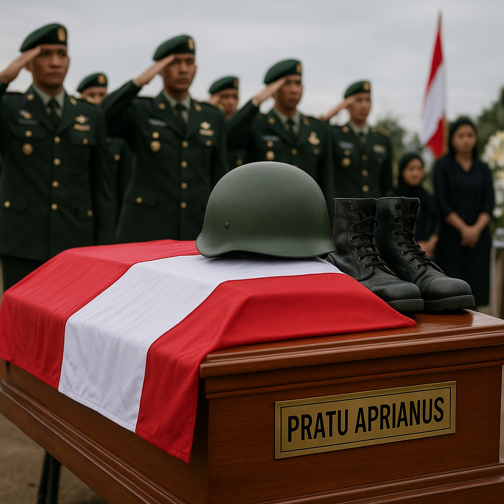 Pratu Aprianus dari Sintang Gugur dalam Kontak Tembak di Papua, Bukti Pengorbanan Prajurit Pelindung NKRI