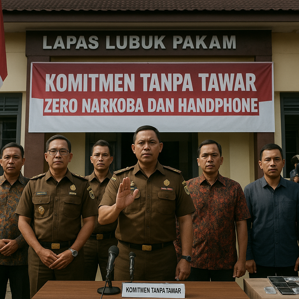 Komitmen Tanpa Tawar, Lapas Lubuk Pakam Deklarasikan Zero Narkoba dan Handphone
