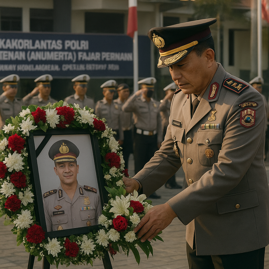Kakorlantas Polri Kenang Bripka (Anumerta) Fajar Permana, Pahlawan Keselamatan di Balik Sukses Operasi Ketupat 2026