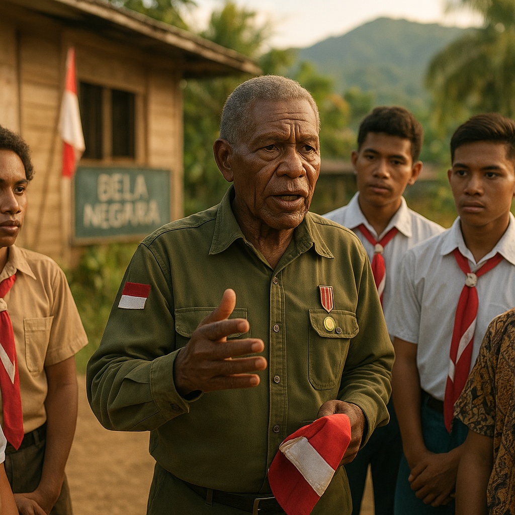 Semangat Tak Pudar: Kisah Perjuangan Veteran Papua yang Ajarkan Bela Negara kepada Generasi Muda