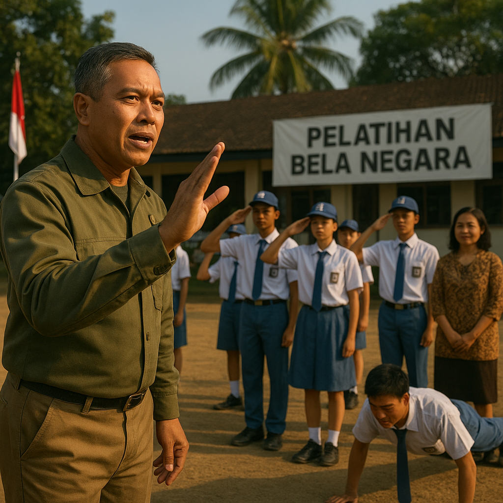 Semangat Juang Tak Terkikis: Kisah Mantan Prajurit yang Jadi Pelatih Bela Negara untuk Pelajar