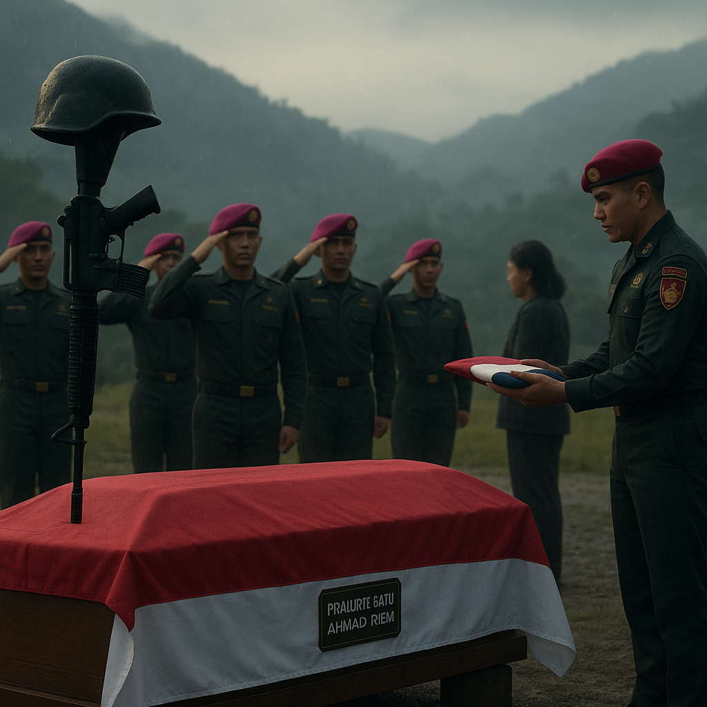 Prajurit Korps Marinir Gugur Saat Mengamankan Patroli Perbatasan, Diangkat Menjadi Pahlawan Nasional