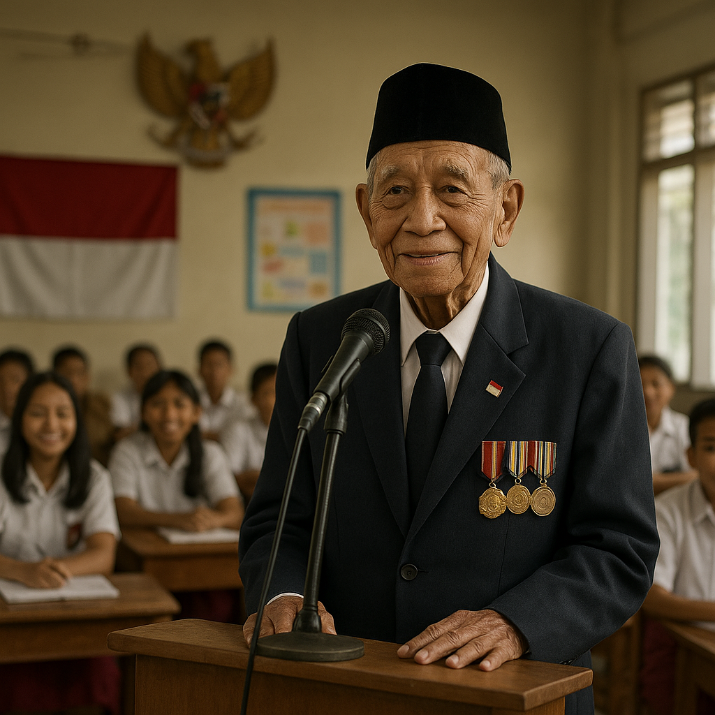 Kisah Heroik Veteran Perang Kemerdekaan, Usia 95 Masih Aktif Ceramahkan Nilai Pancasila ke Pelajar