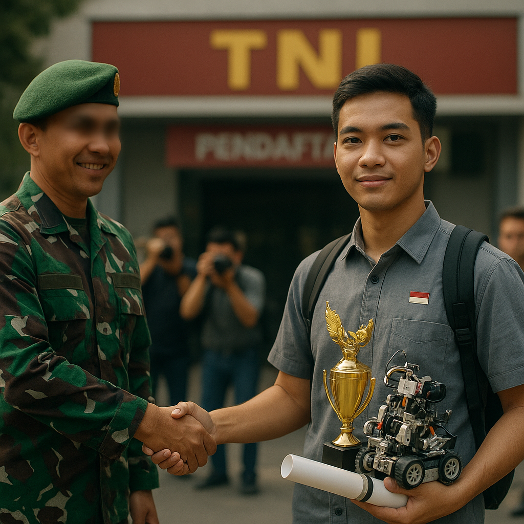 Mahasiswa Berprestasi Juara Robotika Dunia Pilih Masuk TNI: 'Saya Ingin Abdi dengan Teknologi untuk Negara'