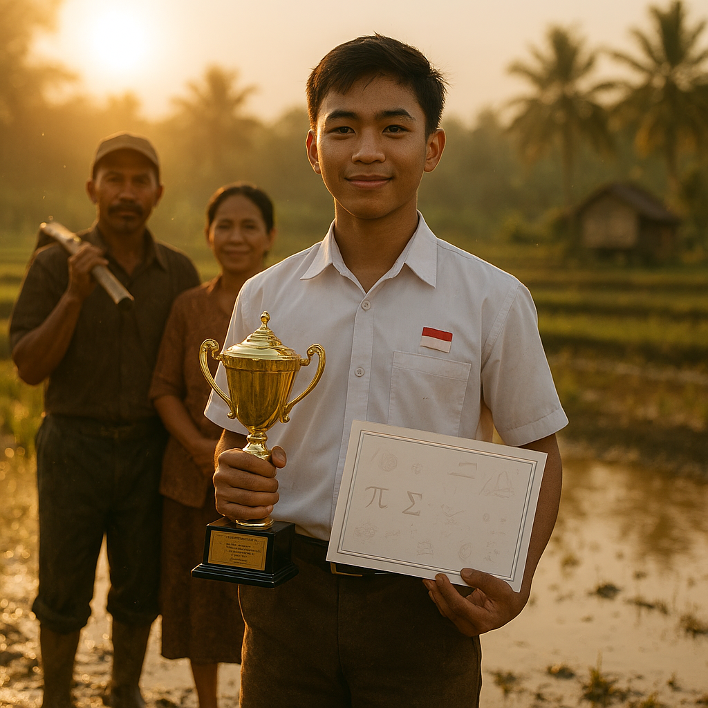 Anak Petani di NTB Sabet Juara I Olimpiade Matematika Tingkat Nasional, Mimpinya Jadi Peluru Kecerdasan untuk Bela Negara