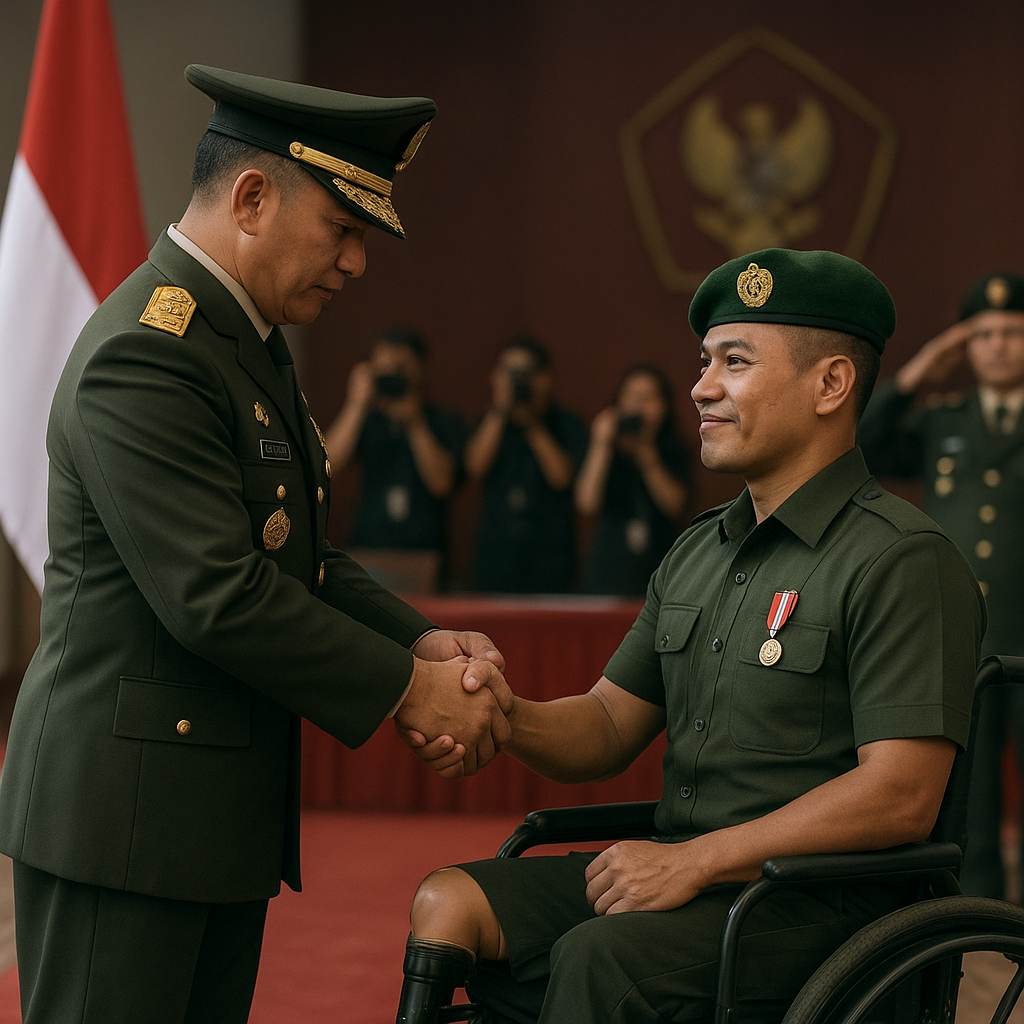 Panglima TNI Beri Penghargaan kepada Prajurit Penyandang Disabilitas yang Berprestasi Luar Biasa