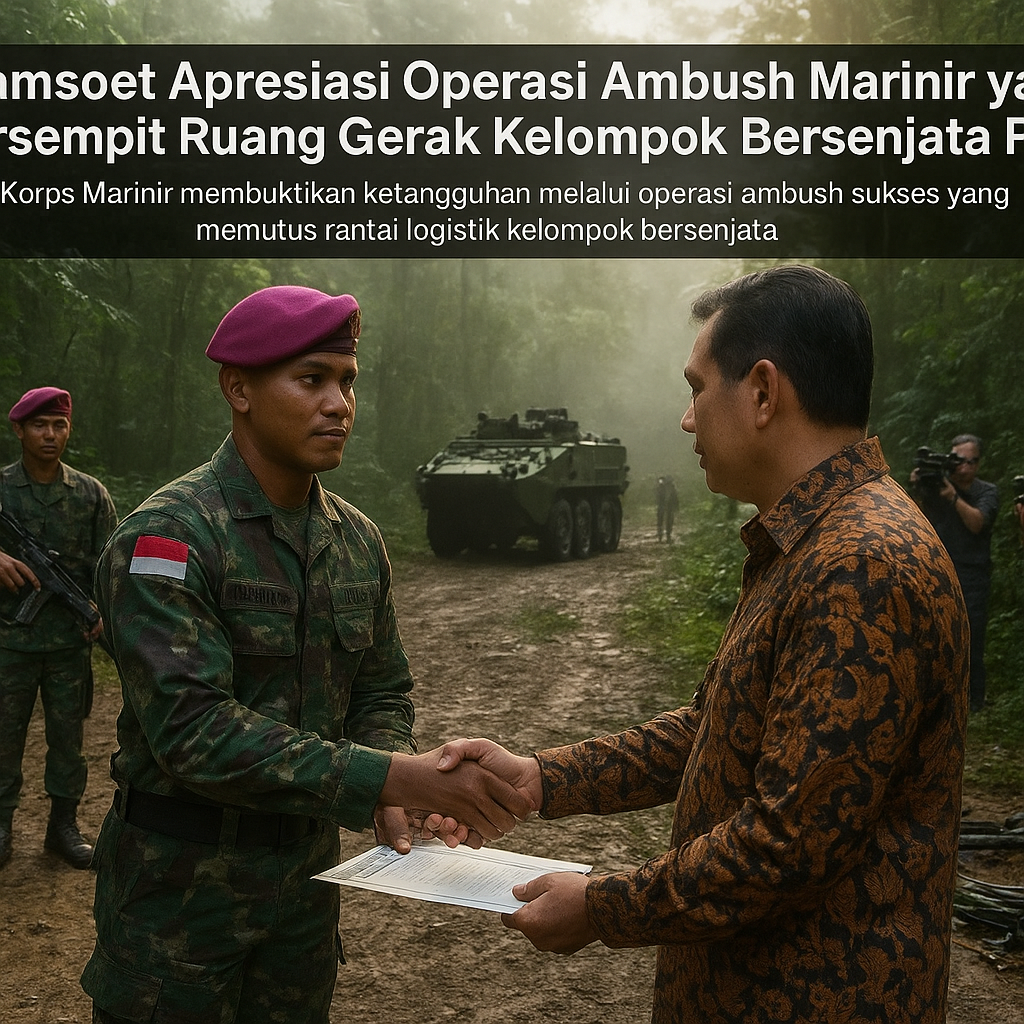 Bamsoet Apresiasi Operasi Ambush Marinir yang Persempit Ruang Gerak Kelompok Bersenjata Papua