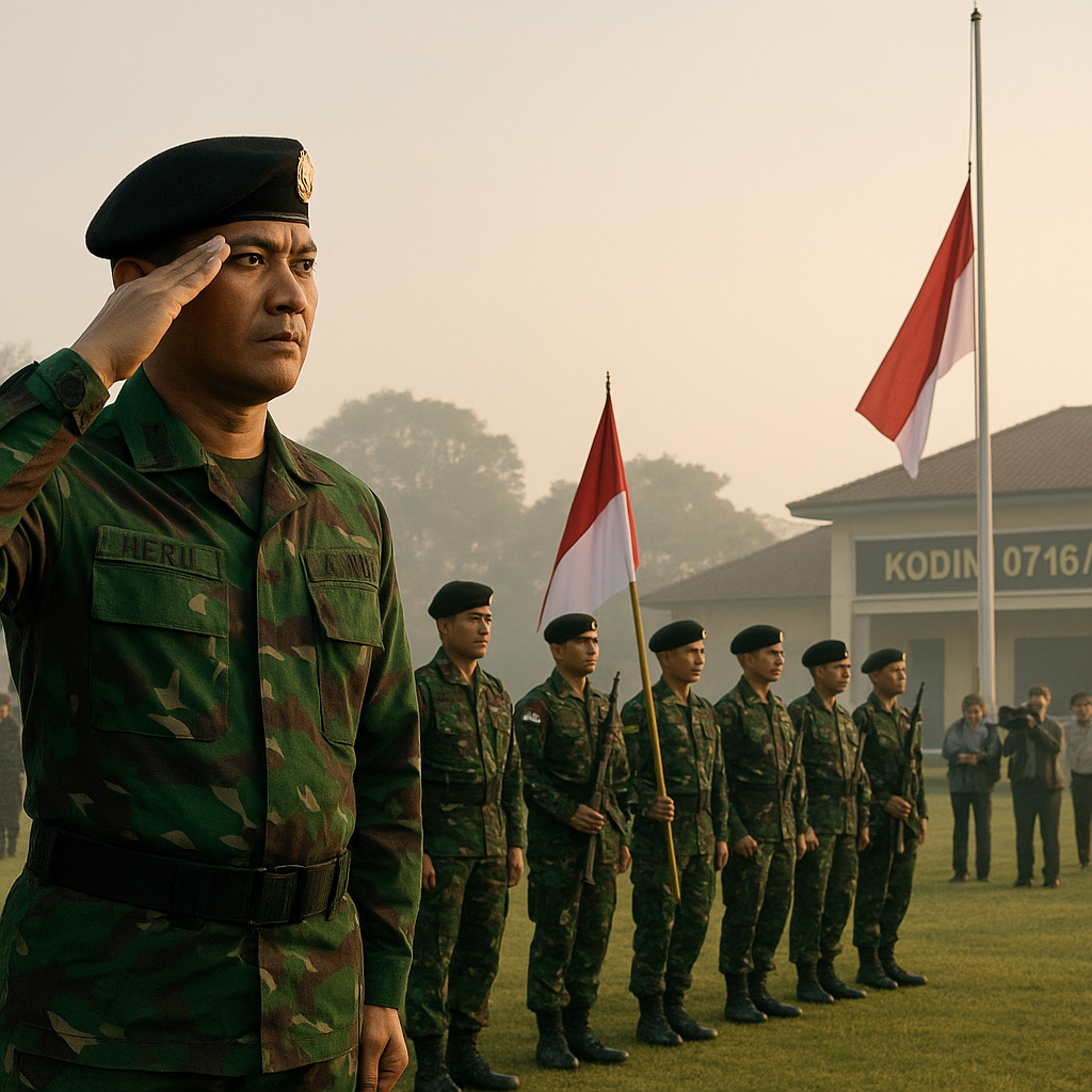 Kodim 0716/Demak Gelar Upacara Bendera, Perkuat Jiwa Korsa dan Patriotisme Prajurit