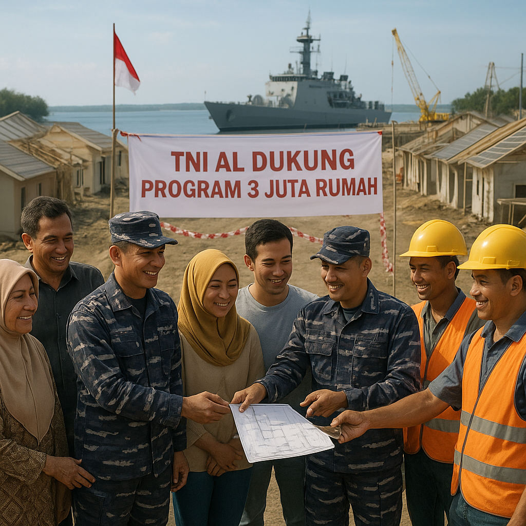 TNI AL Dukung Penuh Program 3 Juta Rumah untuk Kesejahteraan Prajurit dan Masyarakat