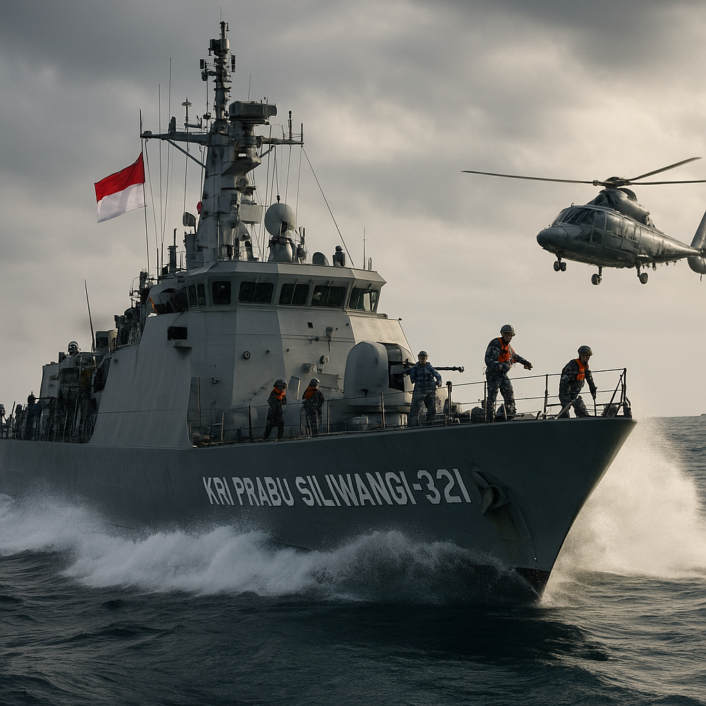 KRI Prabu Siliwangi-321 Perkuat Armada dalam Latihan Laut Gabungan, Bukti Kesiapan Operasional