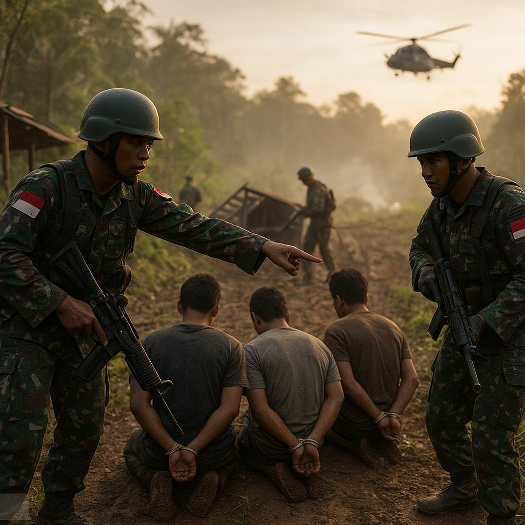 Laporan Korps Marinir TNI AL: Satgas Sudah Rebut 56 Markas OPM, 10 Orang Diamankan