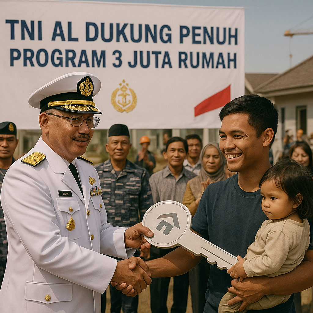 TNI AL Dukung Penuh Program 3 Juta Rumah untuk Kesejahteraan Prajurit dan Masyarakat