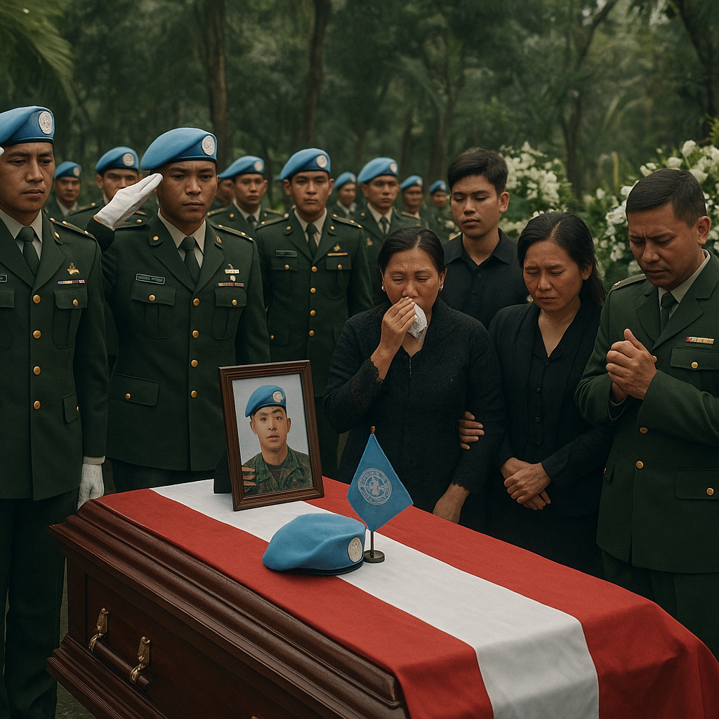 Isak Tangis Iringi Pemakaman Praka Rico Pramudia, Prajurit TNI yang Gugur di Lebanon