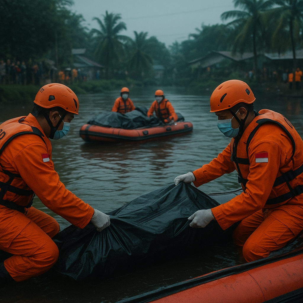 Tim SAR Evakuasi Jasad Empat ABK Korban Gas Beracun di Perairan Kalsel