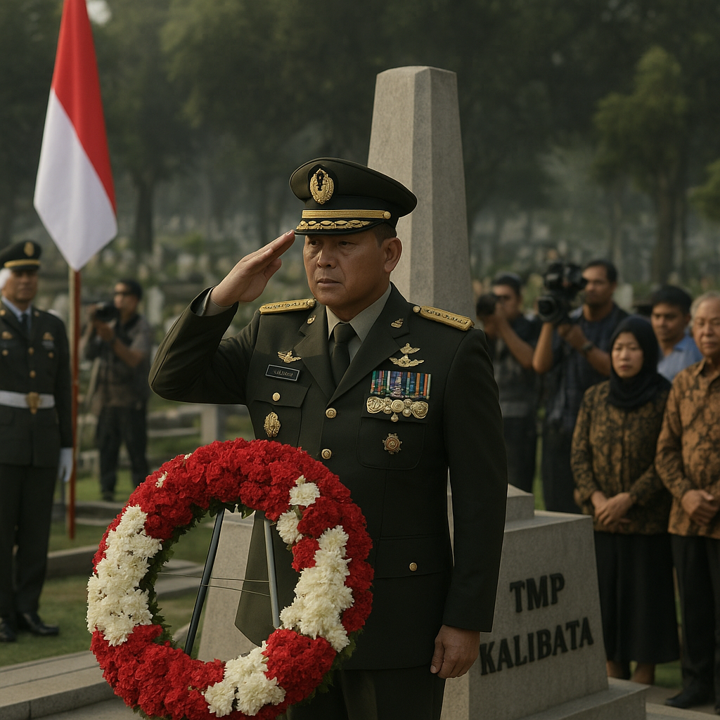 Panglima TNI Pimpin Ziarah Nasional ke TMP Kalibata, Hormati Jasa Pahlawan