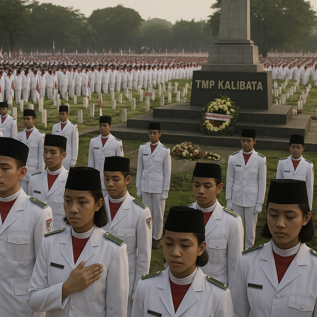 Ziarah ke TMP Kalibata, Ribuan Anggota Paskibraka Nasional Renungkan Makna Pengorbanan