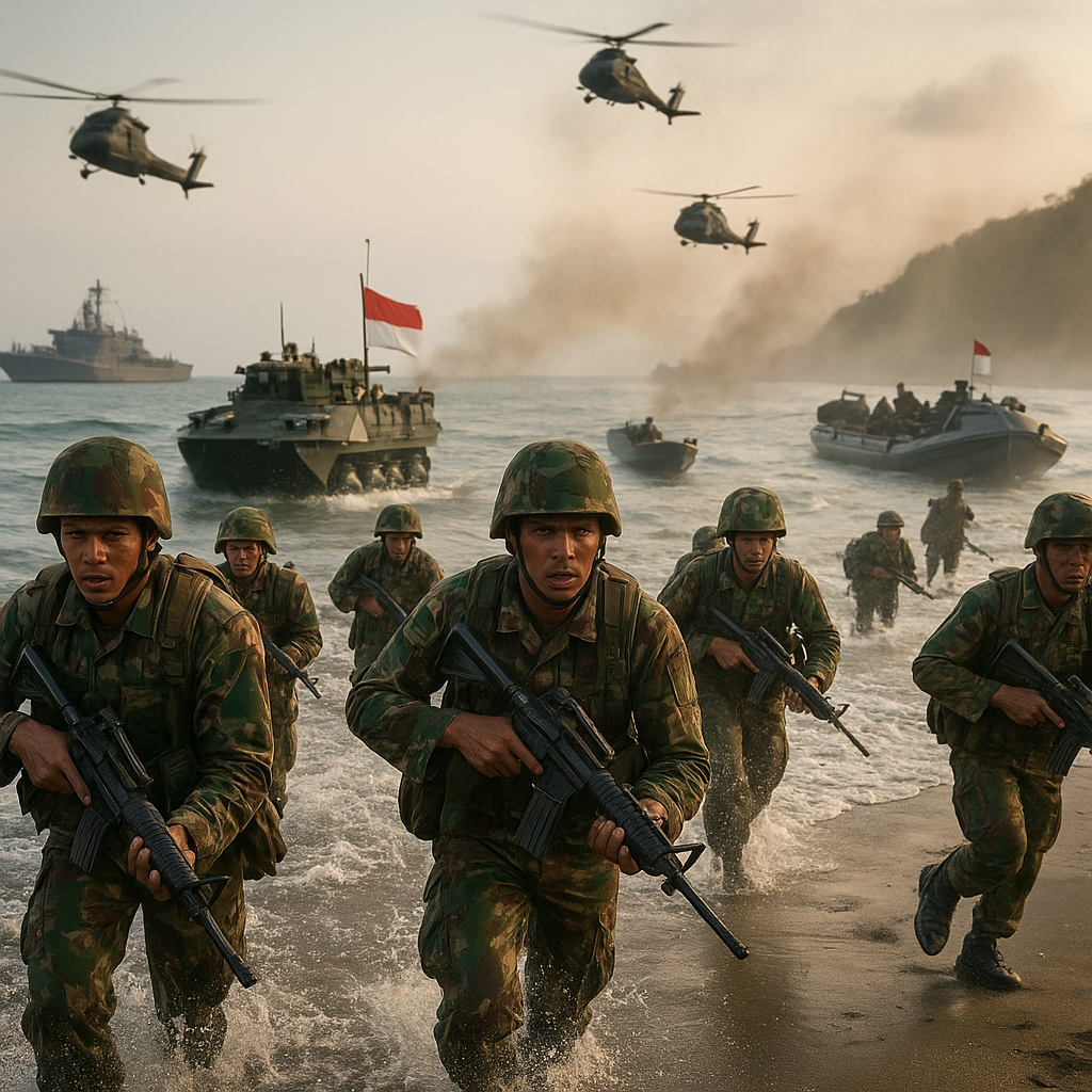 Marinir TNI AL Gelar Latihan Tempur Amphibi Besar-besaran, Siap Siaga di Segala Medan