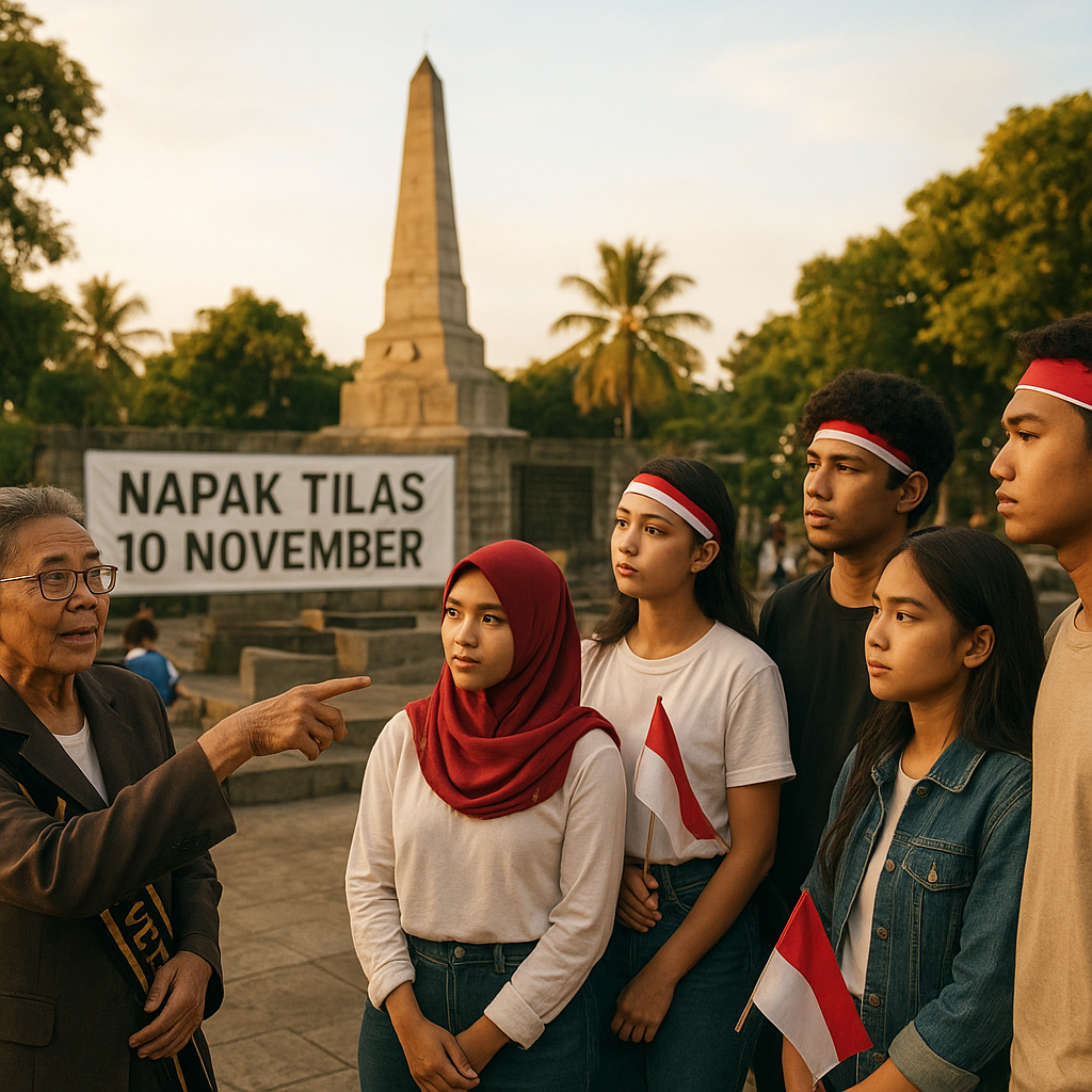Napak Tilas Perjuangan di Surabaya, Pemuda Zaman Now Diajak Mengenal Nilai-nilai 10 November