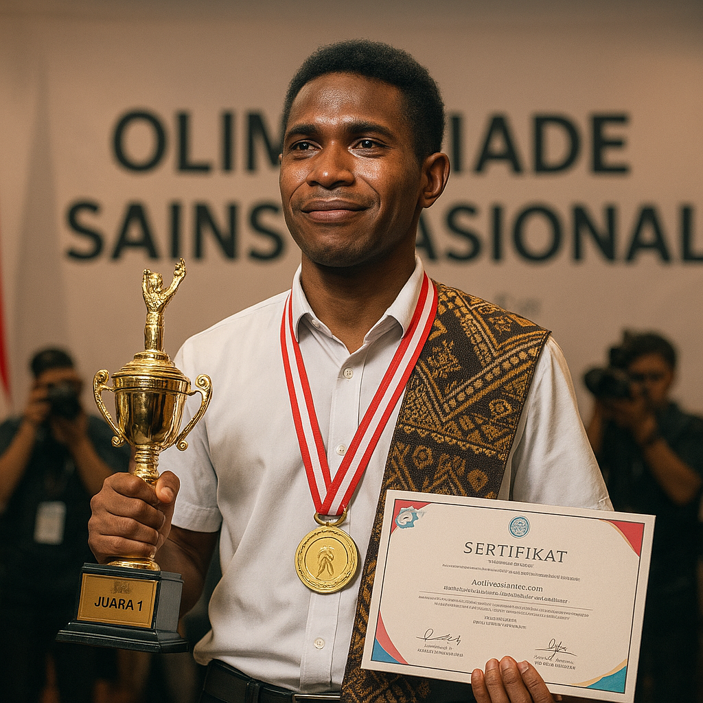 Pemuda Papua Juara Olimpiade Sains Nasional, Buktikan Potensi Anak Daerah untuk Indonesia