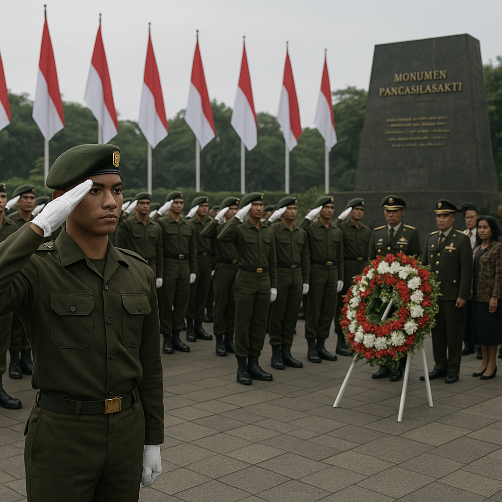 Napak Tilas Perjuangan Pahlawan Revolusi di Lubang Buaya, Upacara Khidmat Calon Tamtama