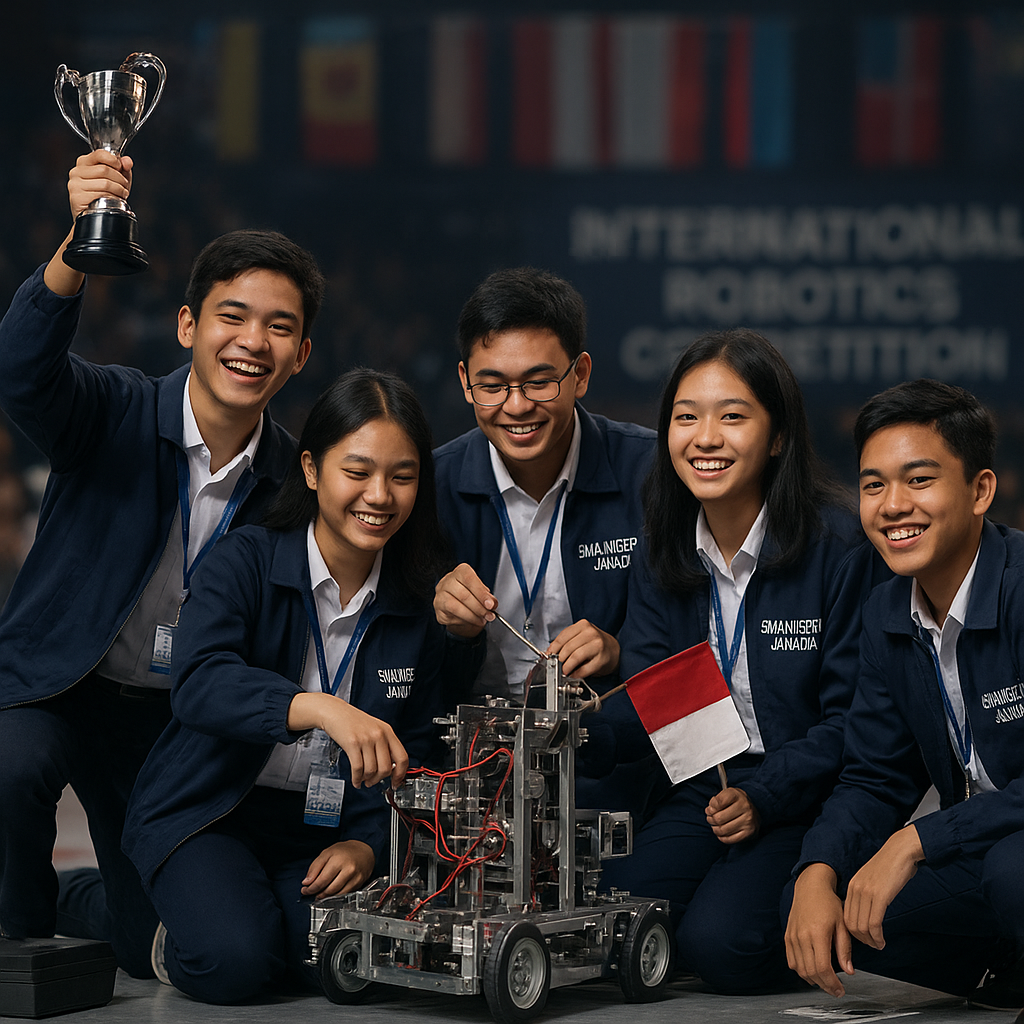 Prestasi Tim Robotik SMA Negeri 2 Jakarta di Kompetisi Internasional: Modal Calon Insinyur TNI