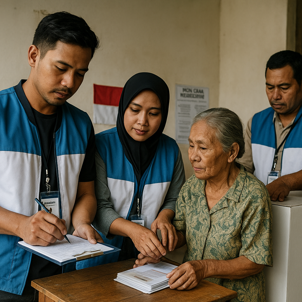 Para Petugas Pemilu Pertahankan Kedaulatan Negara dengan Keikhlasan Luar Biasa