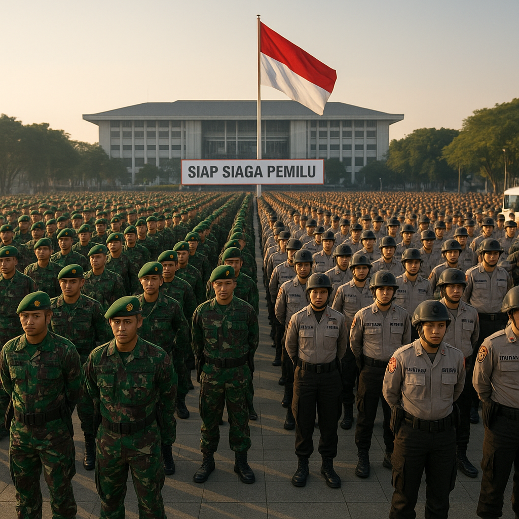 Ribuan Personel TNI-Polri Siap Siaga Pemilu, Wujud Komitmen terhadap Negara