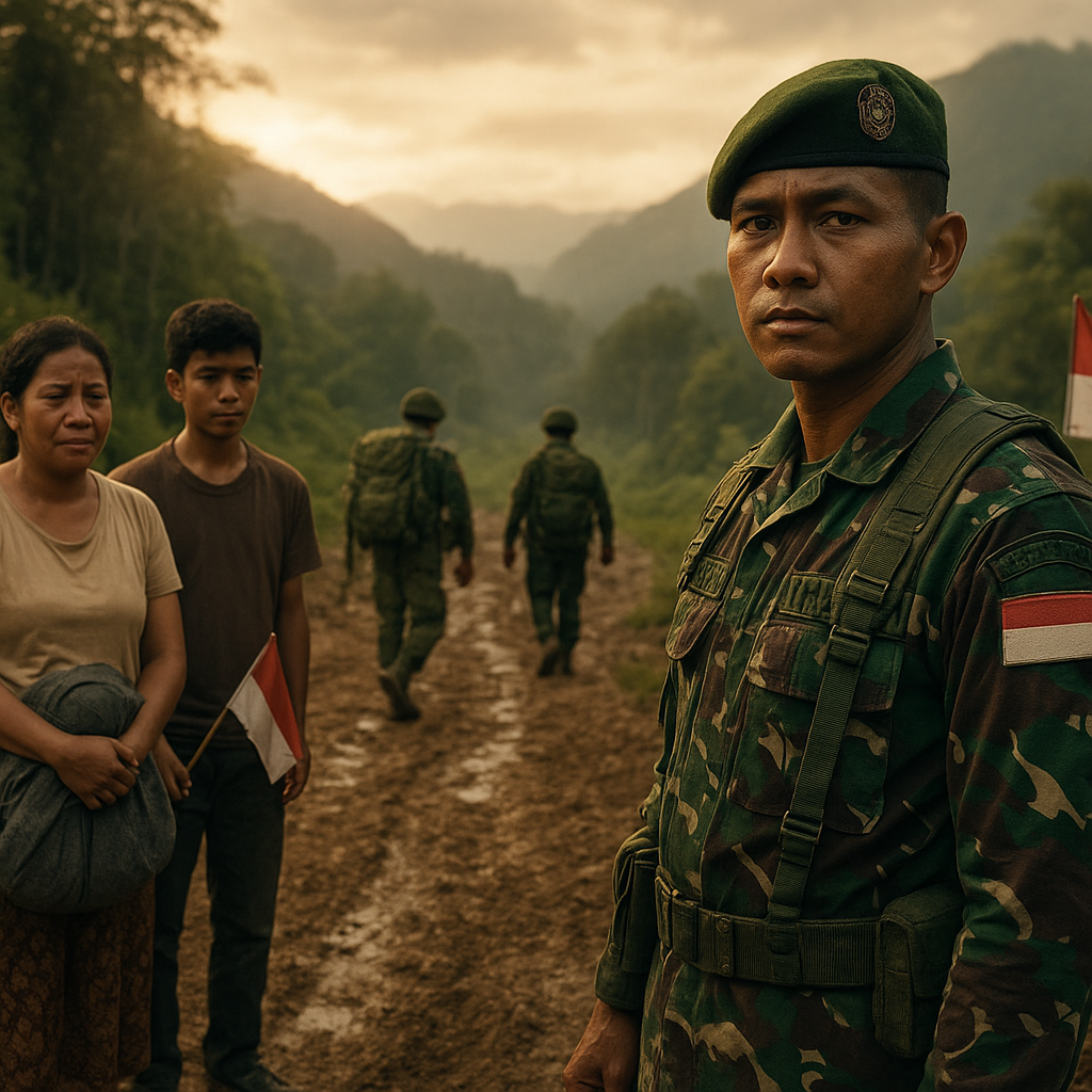 Prajurit TNI AD Rela Tinggalkan Keluarga, Jalankan Tugas Pengamanan Perbatasan di Papua
