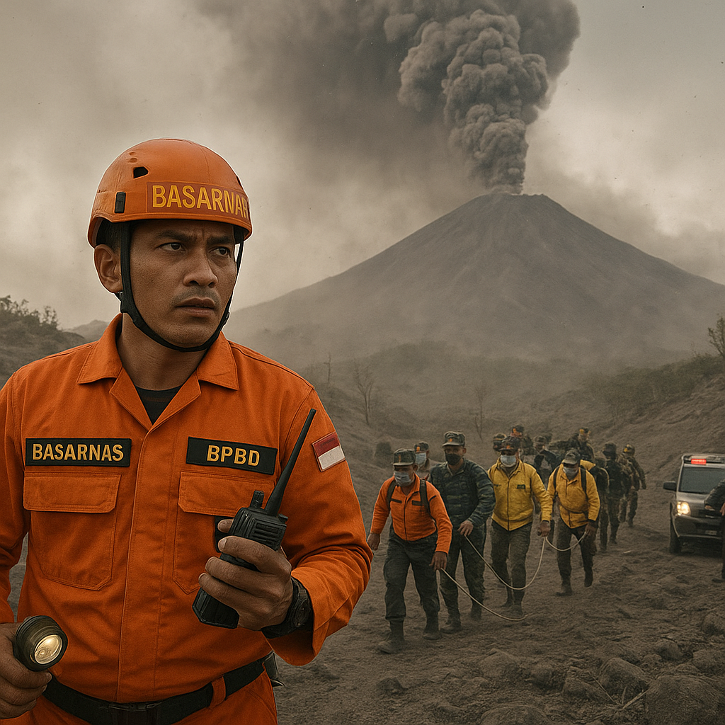 150 Personel Diterjunkan Cari 2 WNA Hilang di Gunung Dukono