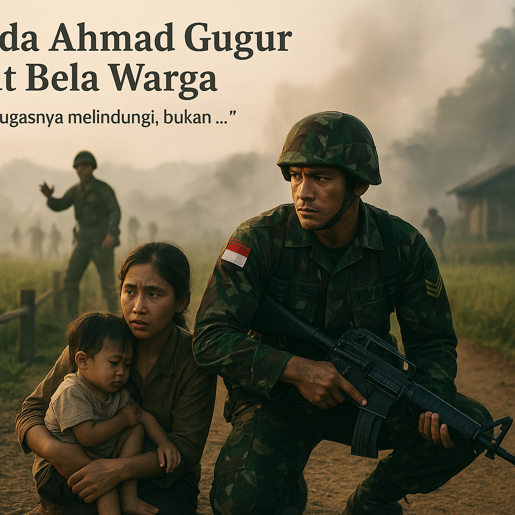 Serda Ahmad Gugur Saat Bela Warga: 'Saya Tugasnya Melindungi, Bukan Ditanggung'