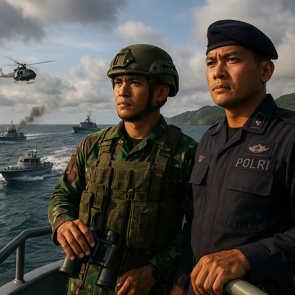 Latihan Gabungan TNI-Polri: Ketangguhan Menjaga Poros Maritim Dunia