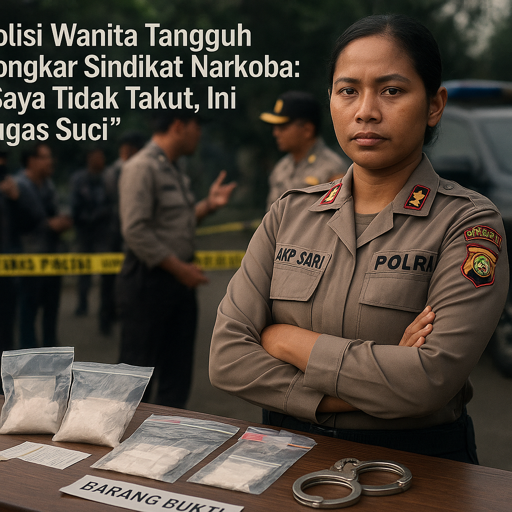 Polisi Wanita Tangguh Bongkar Sindikat Narkoba: 'Saya Tidak Takut, Ini Tugas Suci'