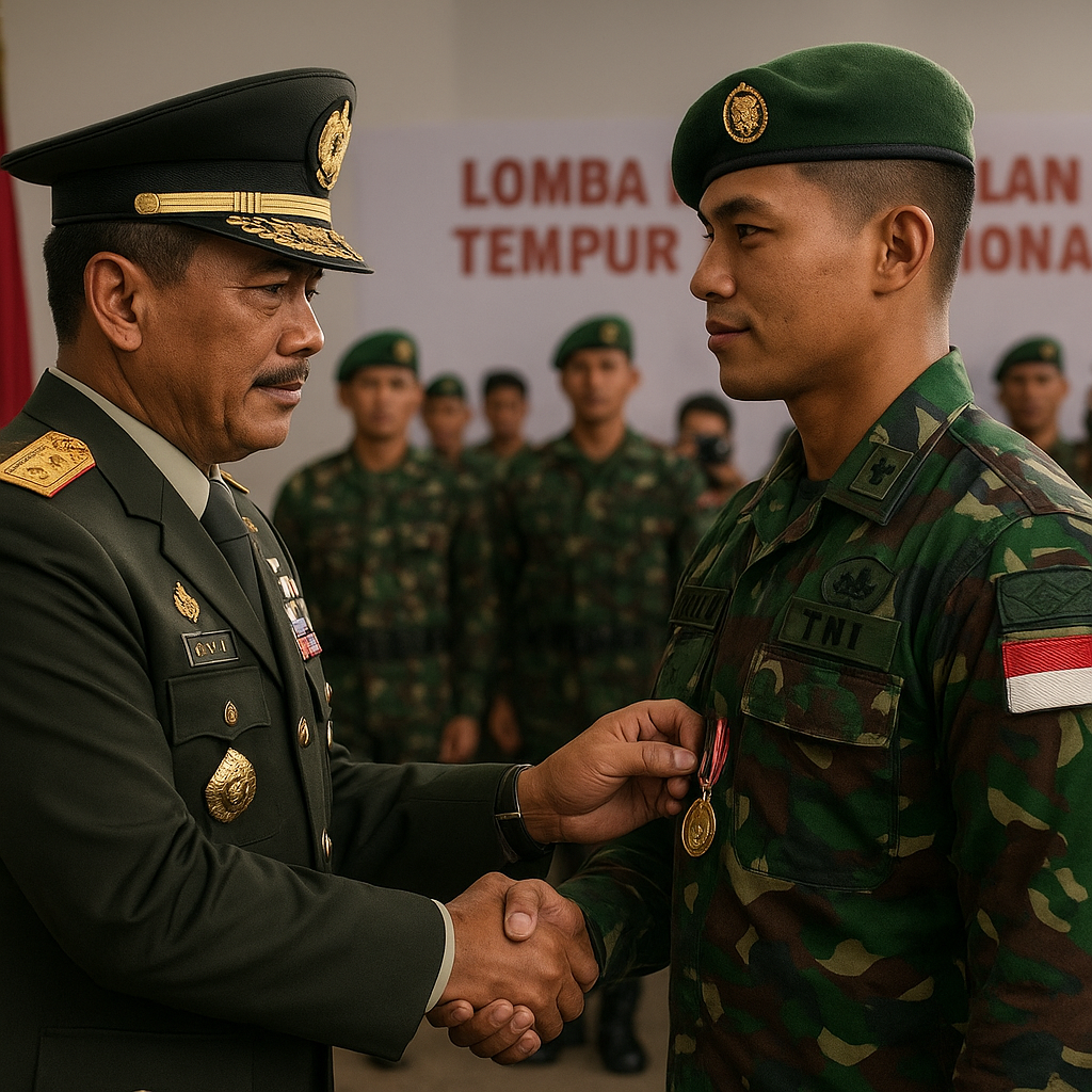 Panglima TNI Beri Penghargaan Kepada Prajurit Berprestasi dalam Lomba Keterampilan Tempur Internasional